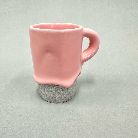 Drippy Pots Brian Giniewski Latte Ceramic Mug in Bubblegum 17 oz New